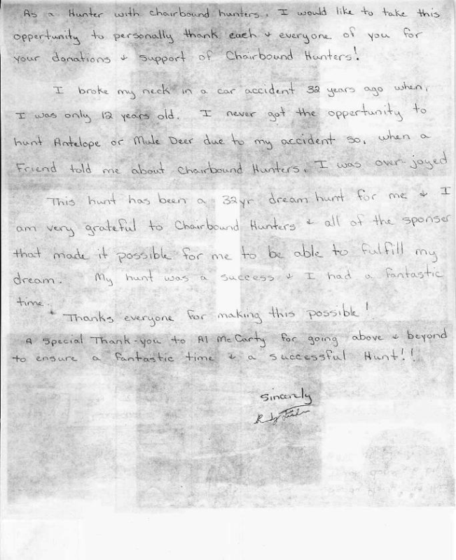 Letters and Testimonials photo 1