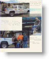 Preview of Chairbound Hunters photographs and testimonial letters.
